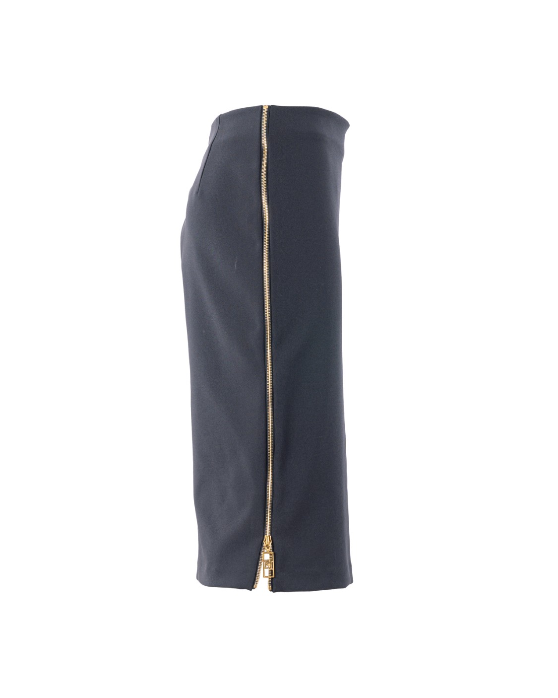 shop ELISABETTA FRANCHI  Gonna: Elisabetta Franchi gonna midi in crêpe con zip.
Fodera in raso.
Zip in metallo dorato.
Motivo di zip con tiretto logato che segue tutta la lunghezza dei fianchi.
Vestibilità slim.
Composizione: 96% Poliestere 04% Elastane.
Made in Italy.. GO04746E2-110 number 61225